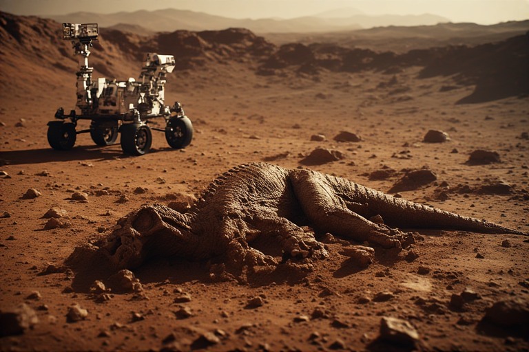 Mars Rover discovers strange 'scale' like formations in the rock — Moescape
